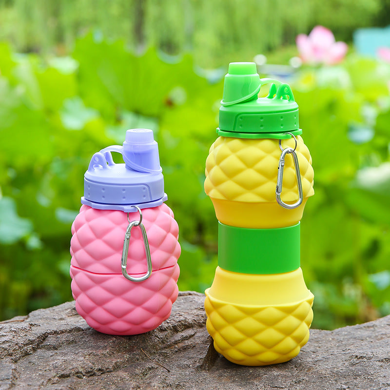 Collapsible Silicone Water Bottle, 700 ml, Portable Folding Cup for Outdoor Sports and Kids