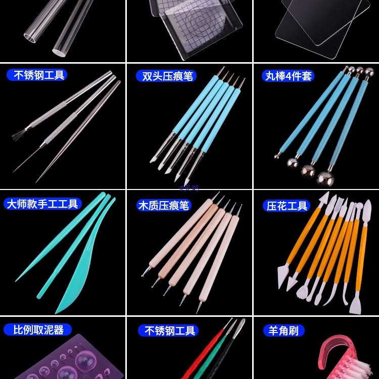 Clay Modeling Tool Set for Pottery and Sculpture