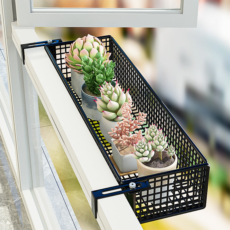 Balcony Railing Hanging Planter Rack for Potted Plants