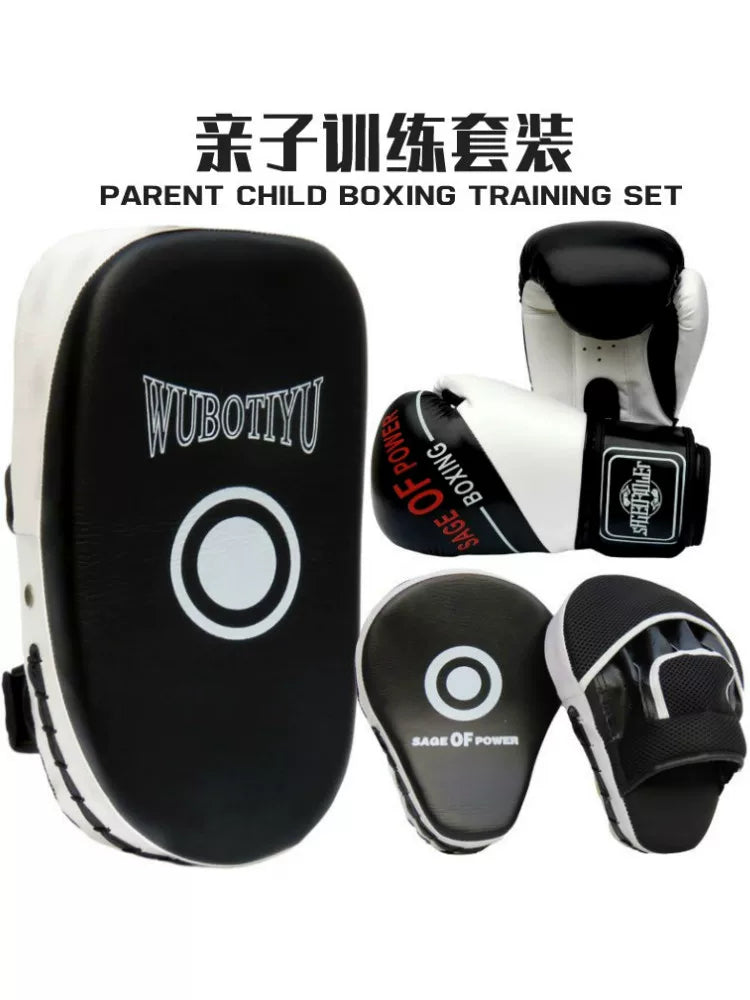 Kids' Boxing Gloves Set with Wall Target for Training and Fitness