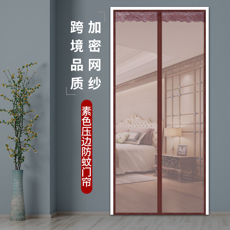 Magnetic Screen Door with Full Frame Hook & Loop, Hands-Free Mesh Partition for Summer