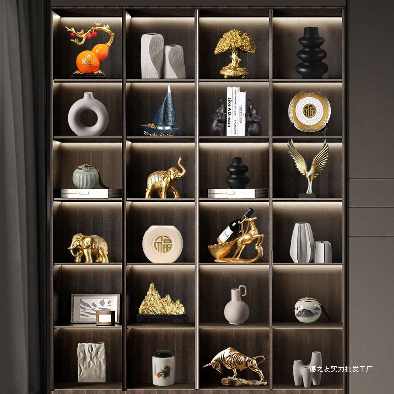New Chinese Style Light Luxury Ornament for Office Display Cabinet and Bookshelf Decor