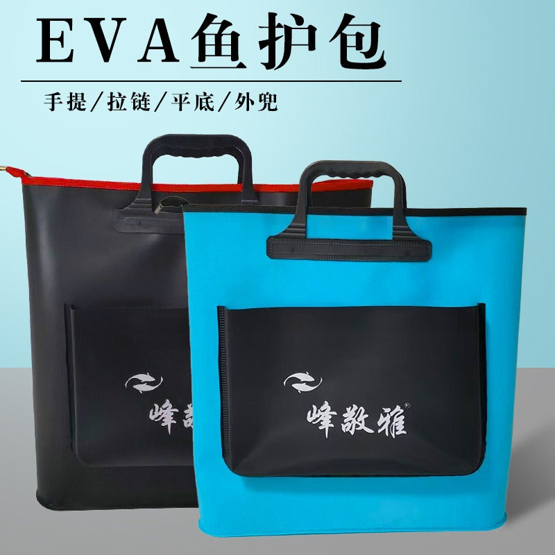 EVA Fishing Keepnet Bag Portable Thickened Fish Protection Carryall