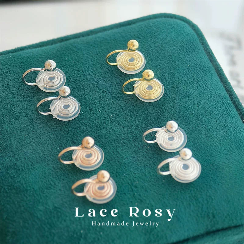 Lace Clip-On Earring Converter for Non-Pierced Ears, DIY Invisible Universal Accessory