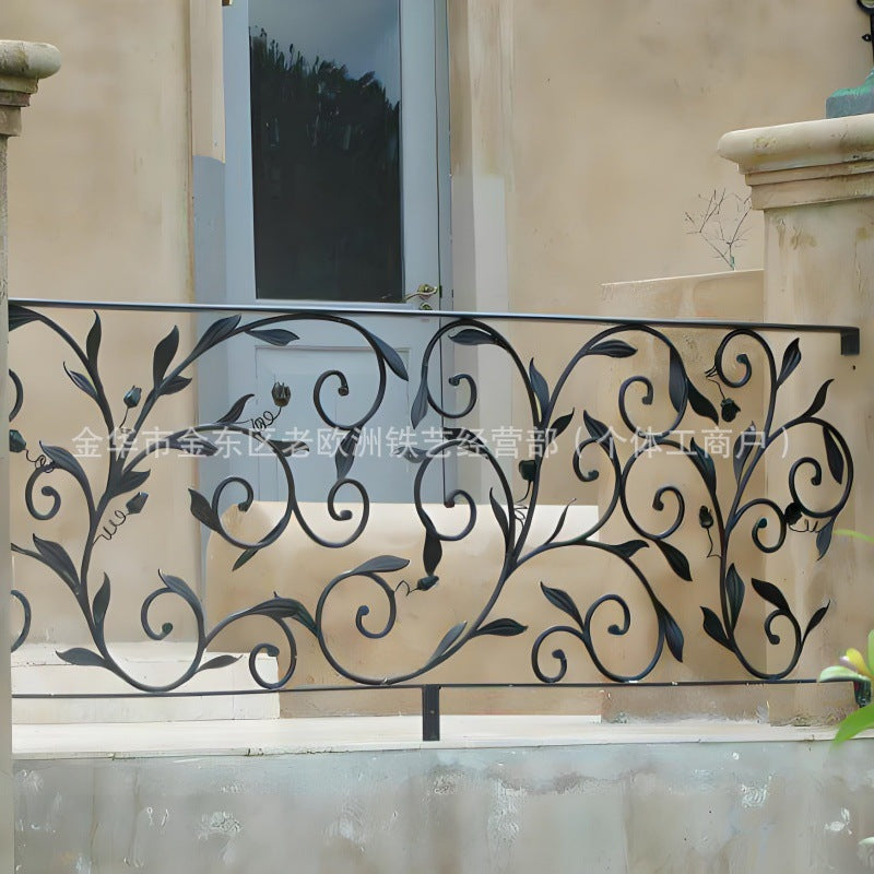 Modern Wrought Iron Garden Fence Panel for Villas and Outdoor Spaces