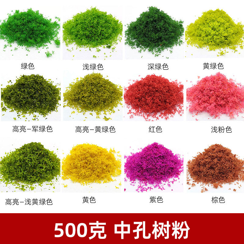500g Model Tree Powder for DIY Architectural Landscape and Sand Table Scenery