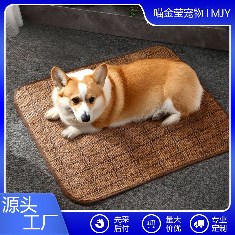 Pet Cooling Mat for Dogs and Cats, Summer Ice Silk Sleeping Pad