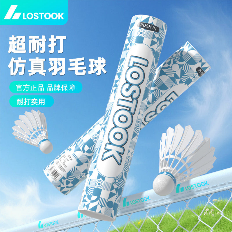 Durable Nylon Badminton Shuttlecocks for Indoor Outdoor Training and Competition, High Elasticity, Wind-Resistant, Fast Flight