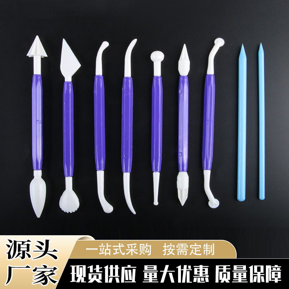 9-Piece Polymer Clay Sculpting Tool Set for Beginners