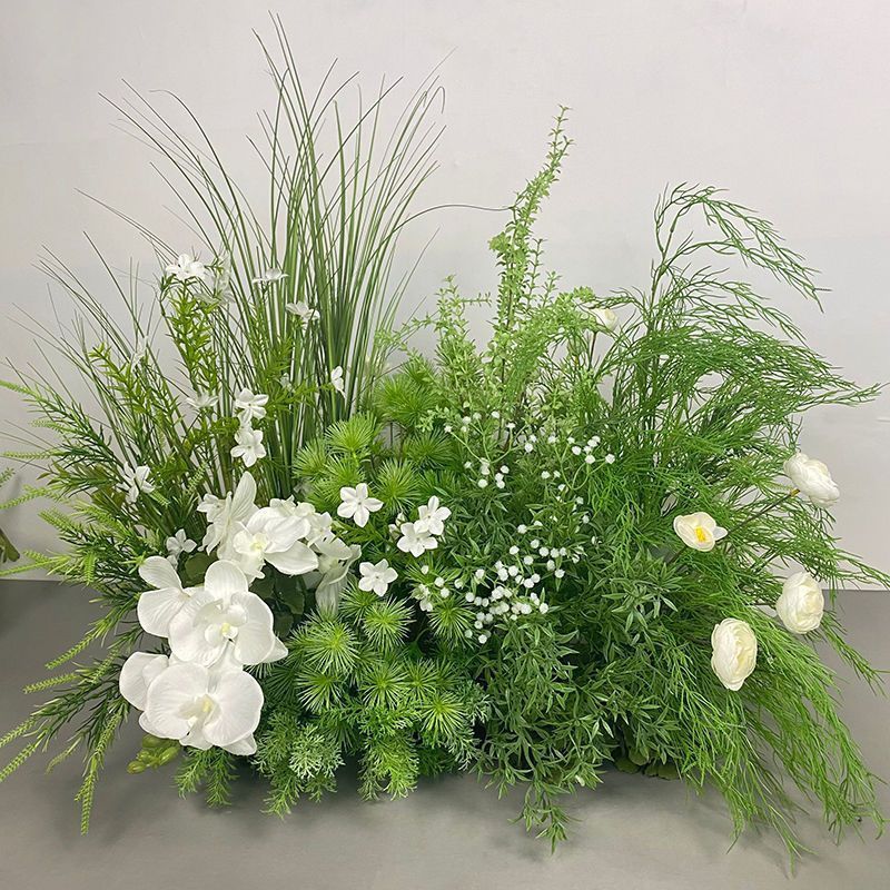 Artificial Greenery Floral Arrangement for Wedding Aisle Decor and Event Styling
