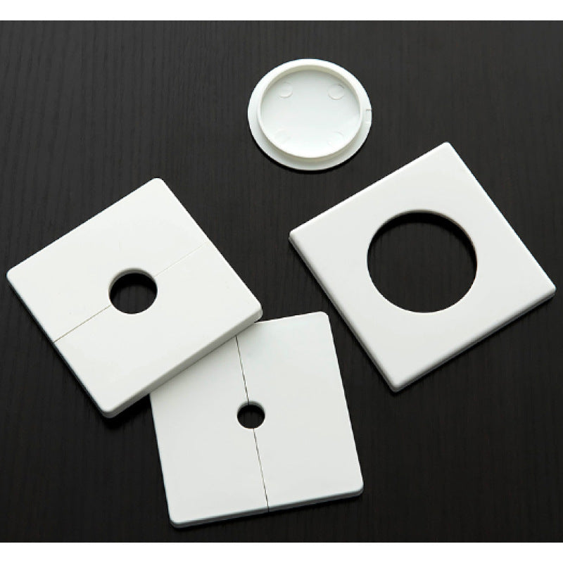 Wall Hole Cover Plate for Pipes and Wires, Decorative Pipe Collar for AC, Gas, Heating, and Drain Pipes