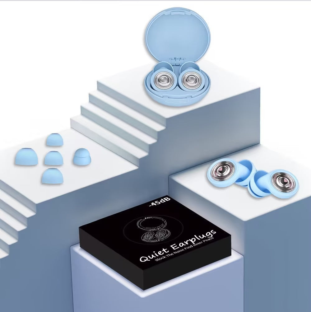 Noise Cancelling Earplugs for Sleep, Reusable Sound Blocking Ear Plugs for Students and Dorms