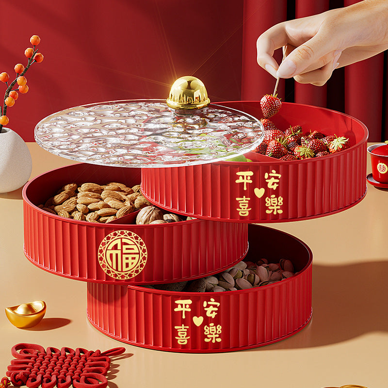Multi-tier Snack and Candy Organizer for Living Room Coffee Table