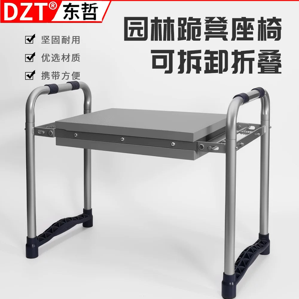 Multi-functional Garden Kneeler and Seat with Tool Pouch, Foldable Heavy-Duty Gardening Bench