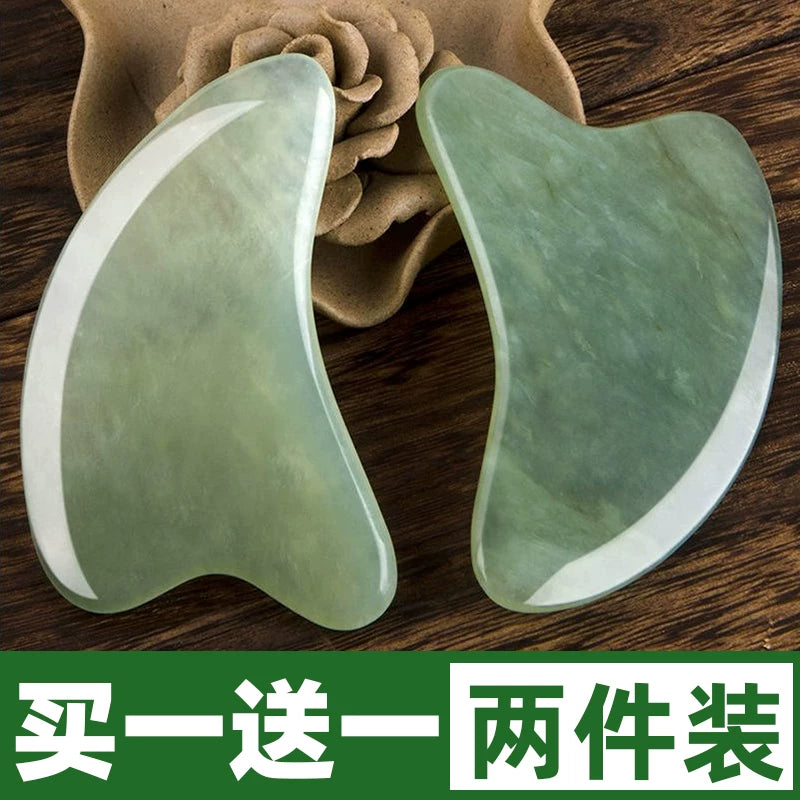 Natural Jade Gua Sha Scraping Board for Face and Body Massage