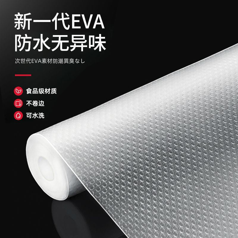 EVA Transparent Cabinet Liner for Kitchen Drawers and Shelves, Waterproof and Oil-Proof
