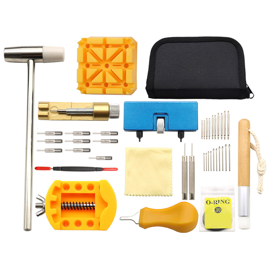 Watch Repair Tool Kit - 41 Piece Set for Band Adjustment, Case Opening, and Battery Replacement