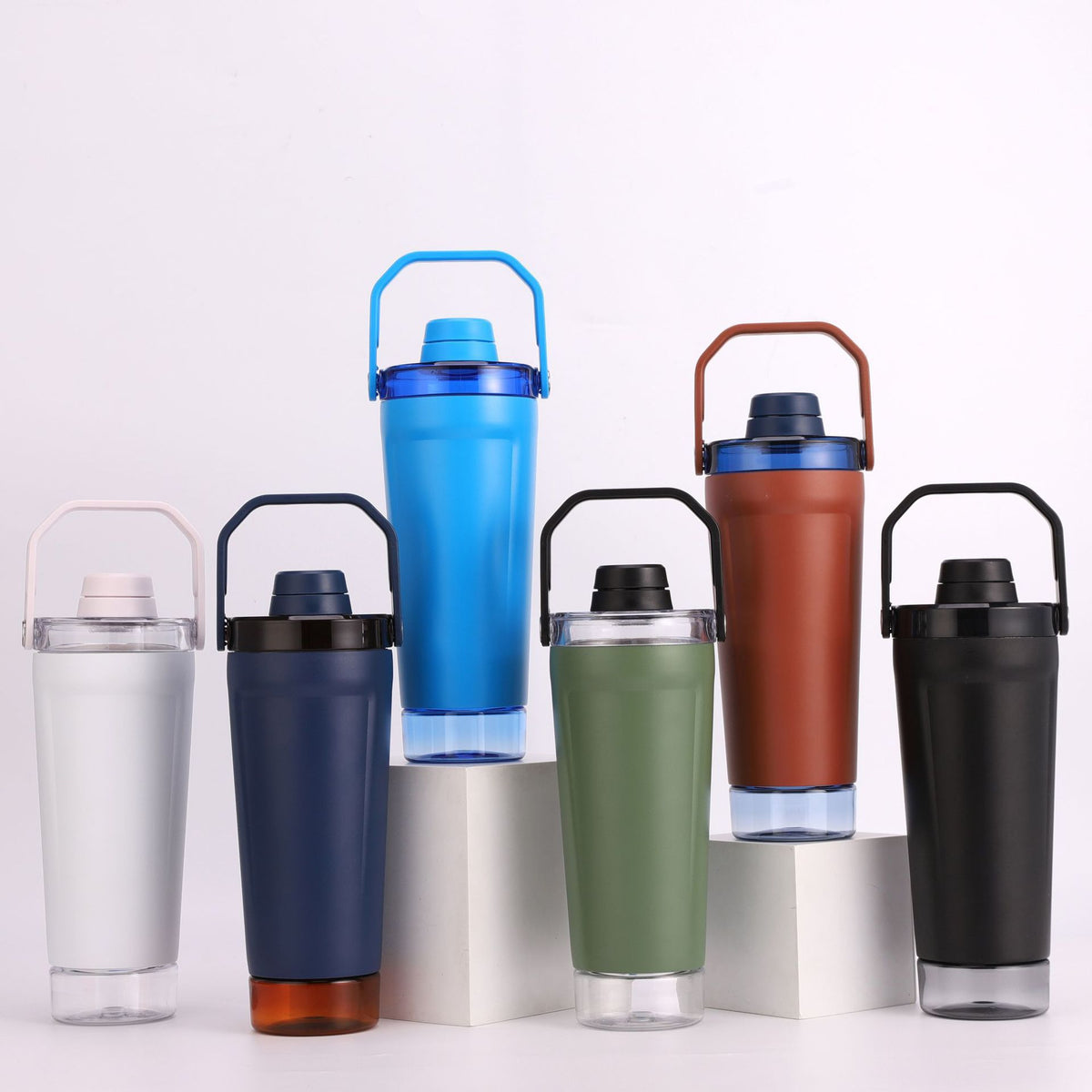 Large Capacity 304 Stainless Steel Insulated Shaker Bottle Portable Outdoor Travel Sports Water Bottle