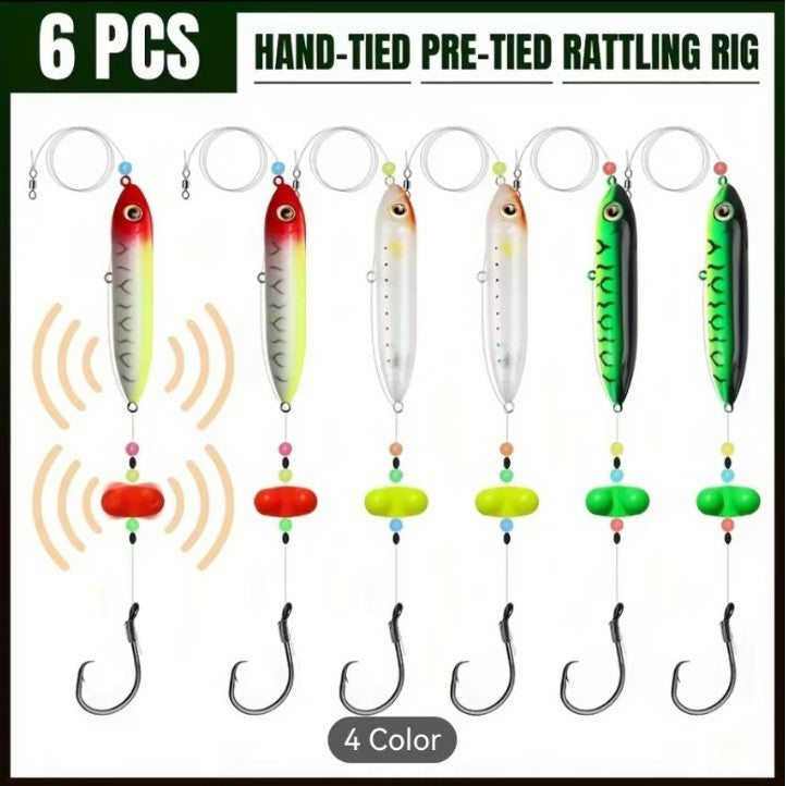 Catfish Fishing Float Rig Set with Round Hook, Cigar Float, and Bell for European Carp Fishing