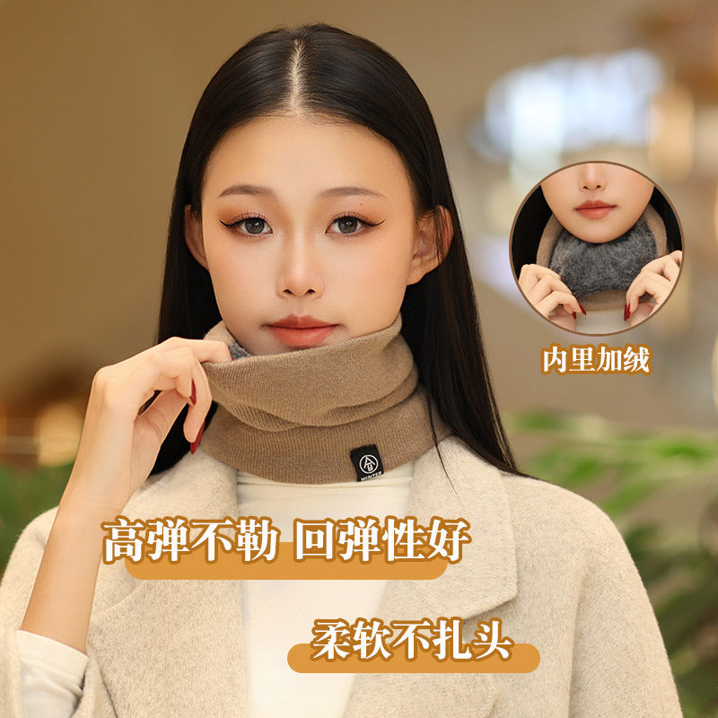 Fleece Lined Neck Warmer for Men and Women, Winter Thermal Neck Gaiter for Outdoor Cycling, Windproof and Thickened Scarf for Running