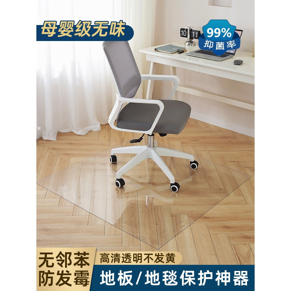 Transparent PVC Floor Protector Mat for Hardwood Floors and Computer Chairs, Waterproof and Odorless