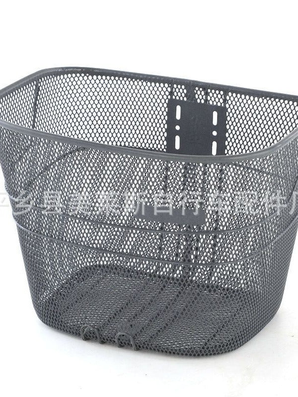 Foldable Metal Bicycle Front Basket for Pets and Shopping - Mountain Bike Compatible