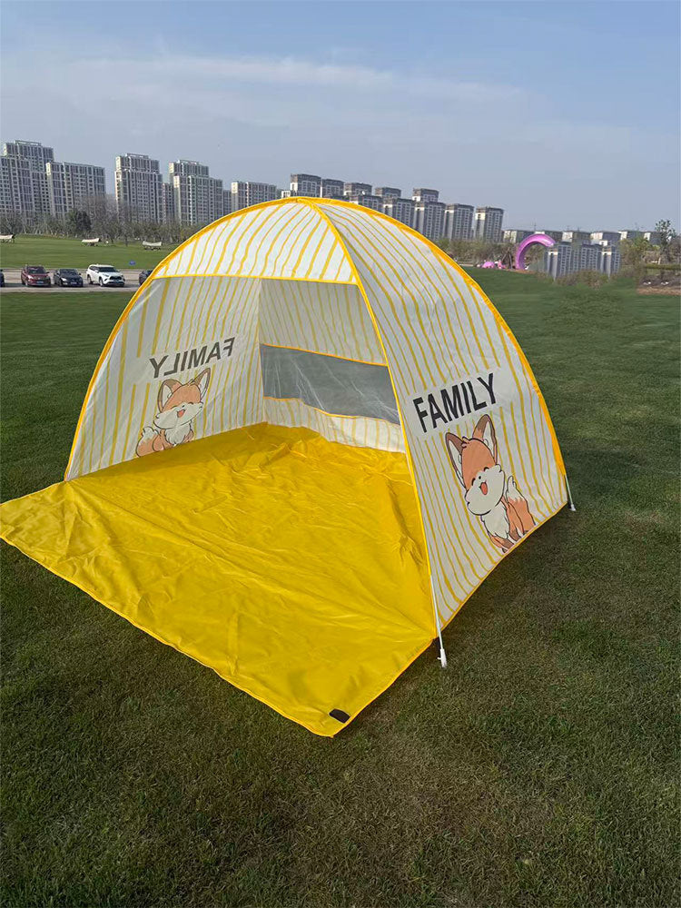 Kids Pop-Up Beach Tent UV Protection Outdoor Camping Sun Shelter with Window
