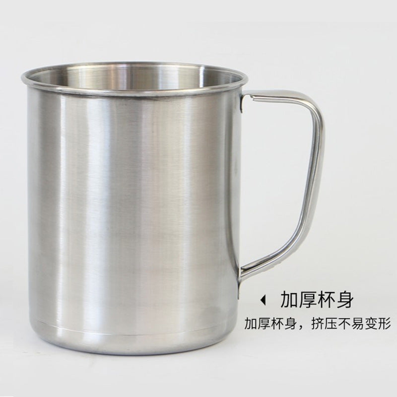 Dormitory Wash Cup Stainless Steel/Plastic Toothbrush Holder for Students Military Training Firefighters