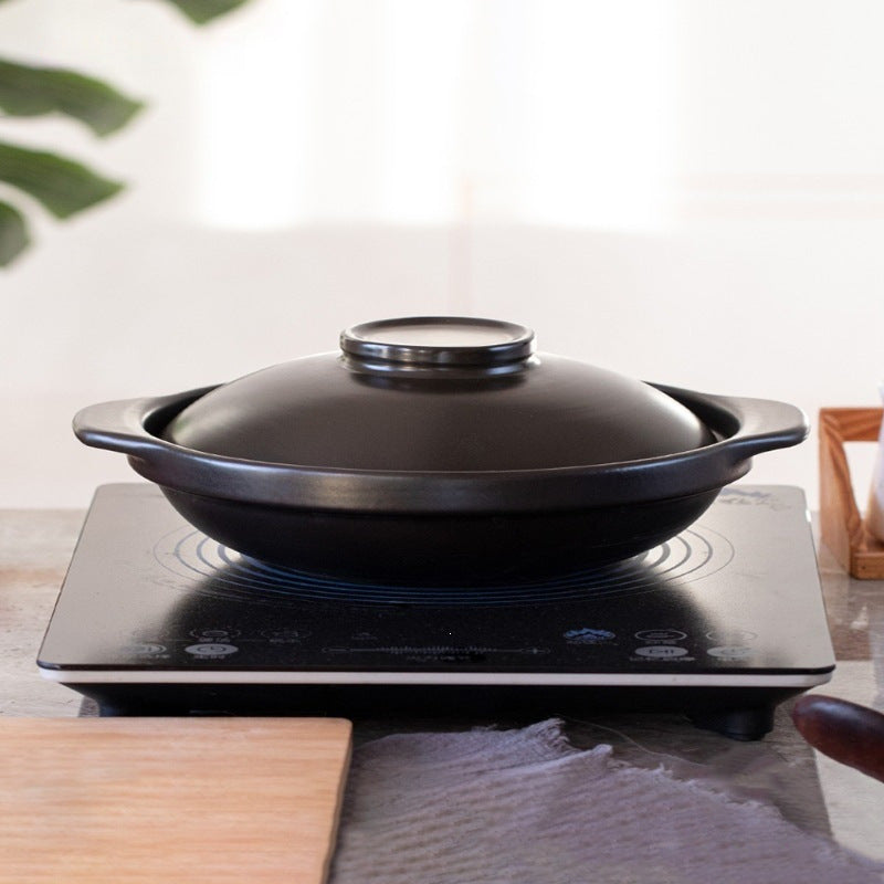 High Temperature Ceramic Casserole Pot for Induction Cooker and Open Flame