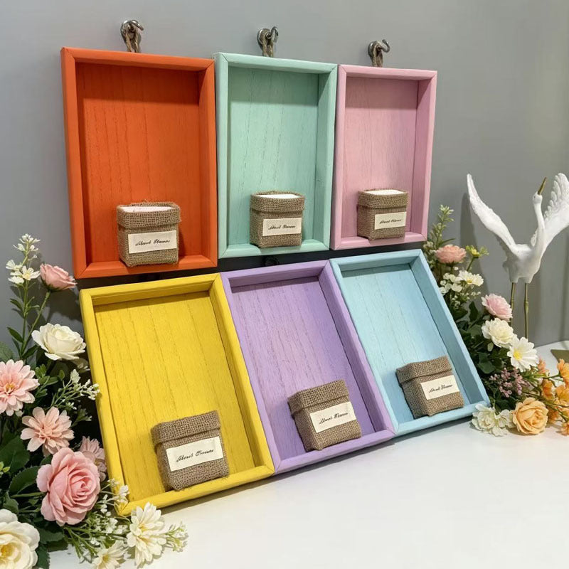 Macaron Style Wooden Photo Frame Wall Decor