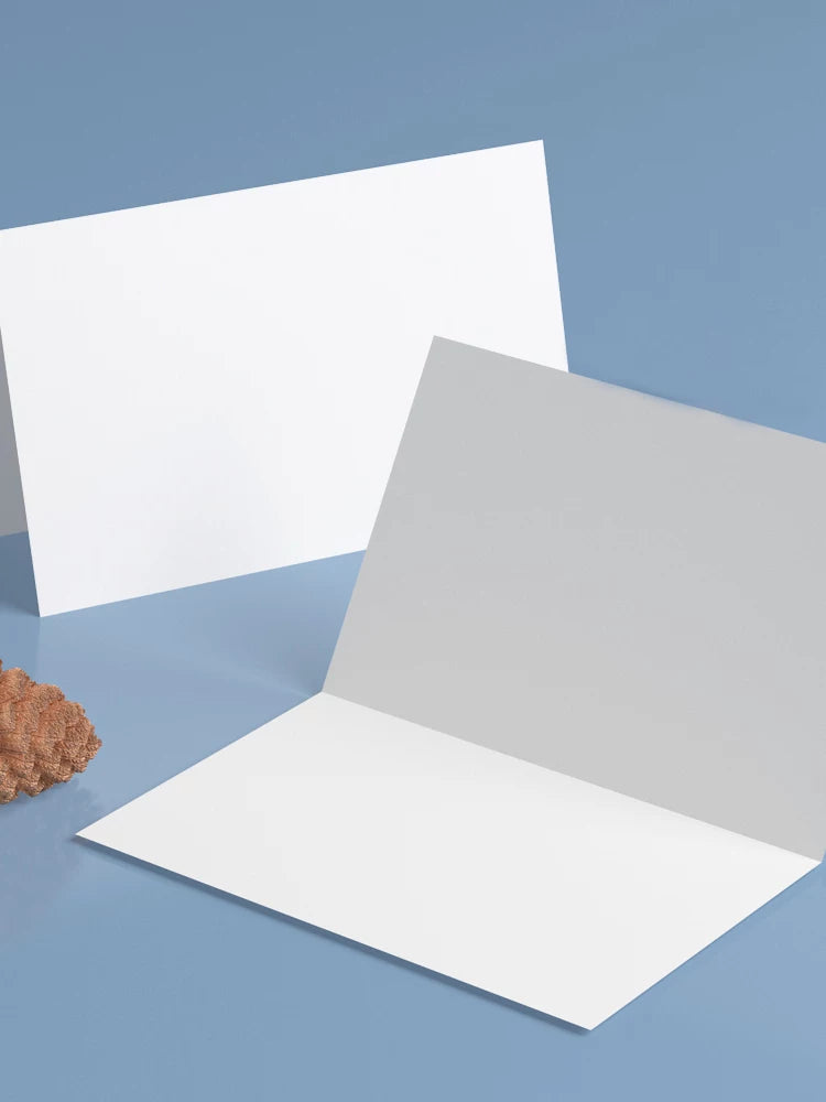 Blank Folded Greeting Cards for DIY Crafts, Birthdays, and Holiday Wishes