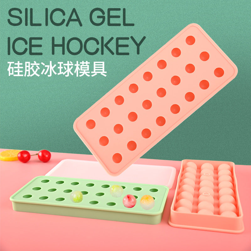 Silicone Sphere Ice Cube Tray with Lid for Mooncakes, Dumplings, and Candy Making