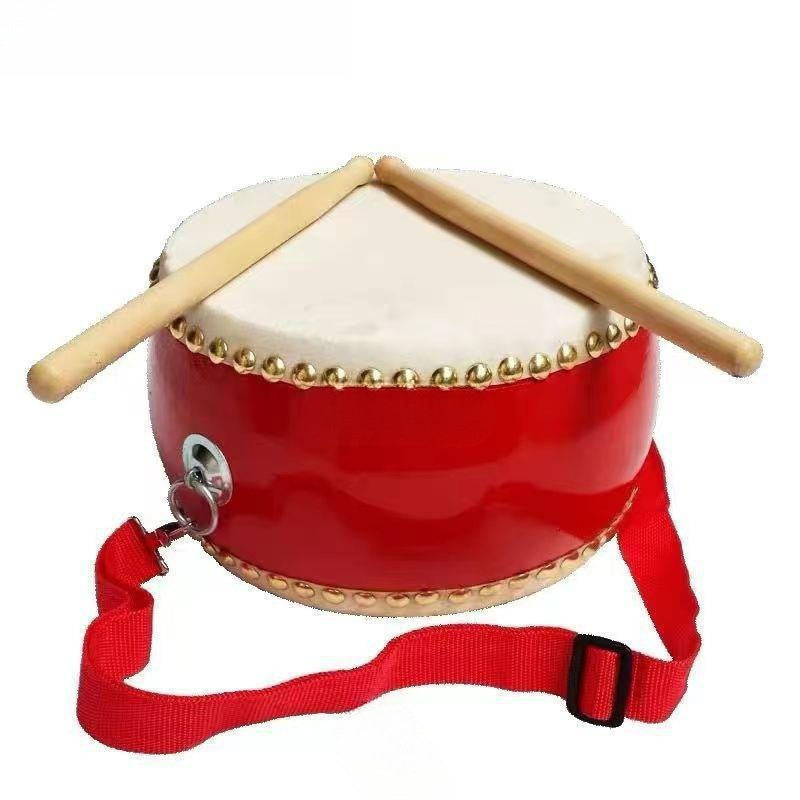 Kids' Percussion Hand Drum with Cowhide Drumhead for Early Education