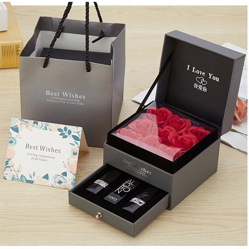 Jewelry Gift Box for Necklace Ring Earrings with Bowknot