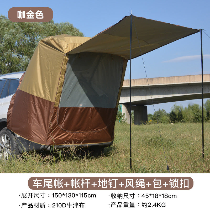 LTVT SUV Tailgate Shelter Tent Oxford Cloth Single Layer Four Seasons Quick Open Camping Outdoor