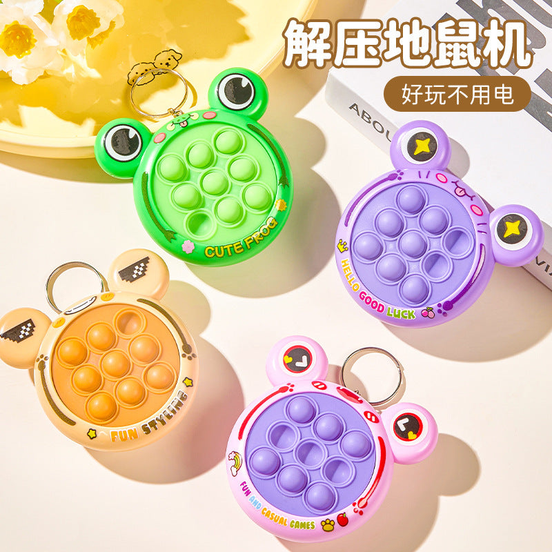 Mini Push Pop Game Console Keychain Fidget Toy