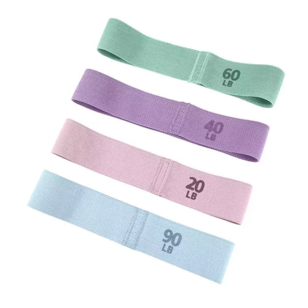 Fabric Resistance Bands Set for Yoga, Pilates, and Strength Training - Non-Slip Hip and Leg Exercise Loops