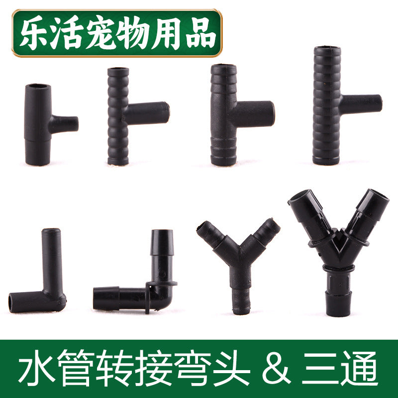 Aquarium Water Pump Splitter Connector for Hoses and Soft Pipes, T-Type and Y-Type