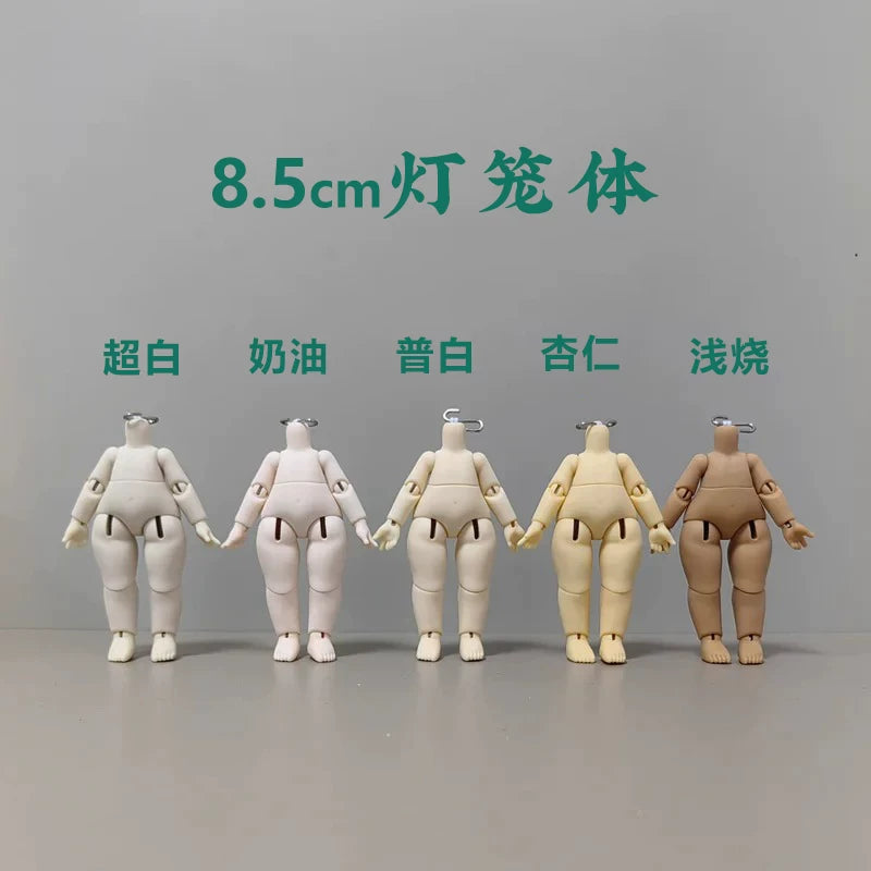 Lantern Society 8.5cm 1/12 BJD Doll Body OB11 Nude Body with Integrated Head for GSC Doll Clothes