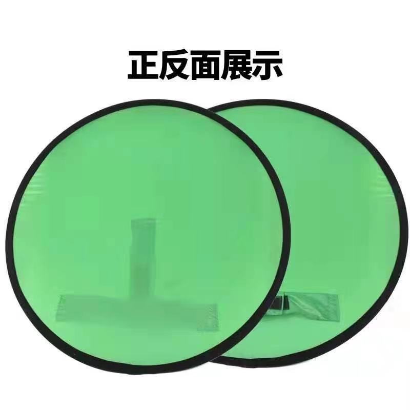 Collapsible Double-Sided Green Screen Chair Mount for Live Streaming and Photography