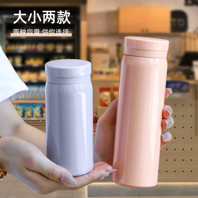 Mini Pocket Thermos Bottle for Kids and Adults, 200-300ML Stainless Steel Insulated Water Bottle