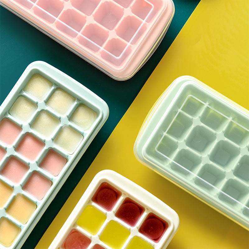 18-Grid Japanese-Style Ice Cube Tray for Coffee & Bar, DIY Creative Kitchen Ice Maker