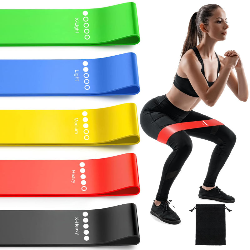 Resistance Bands Set for Men & Women, 5-Piece Exercise Bands for Home Gym & Yoga, Different Resistance Levels