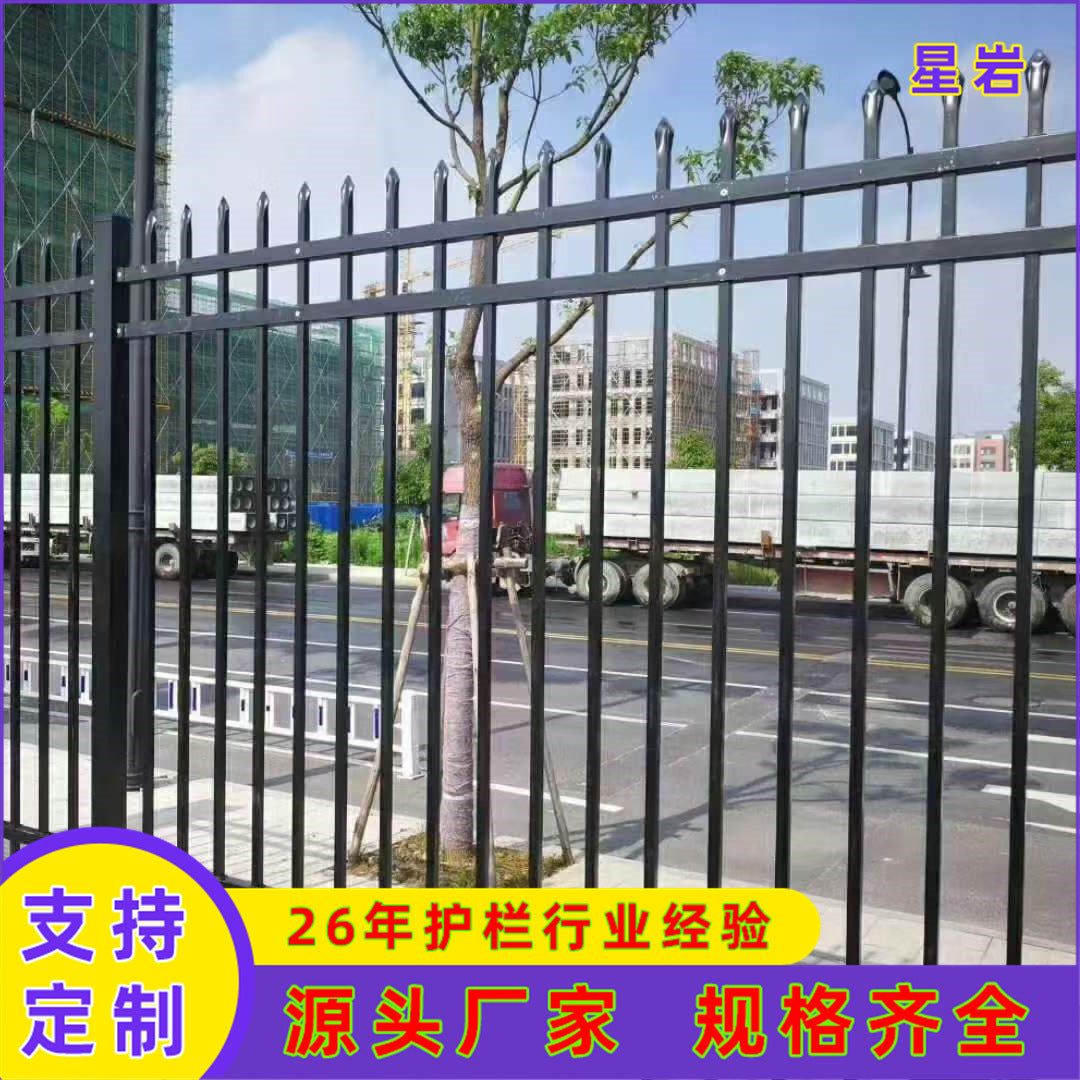 Wrought Iron Fence Panel and Gate for Garden and Villa