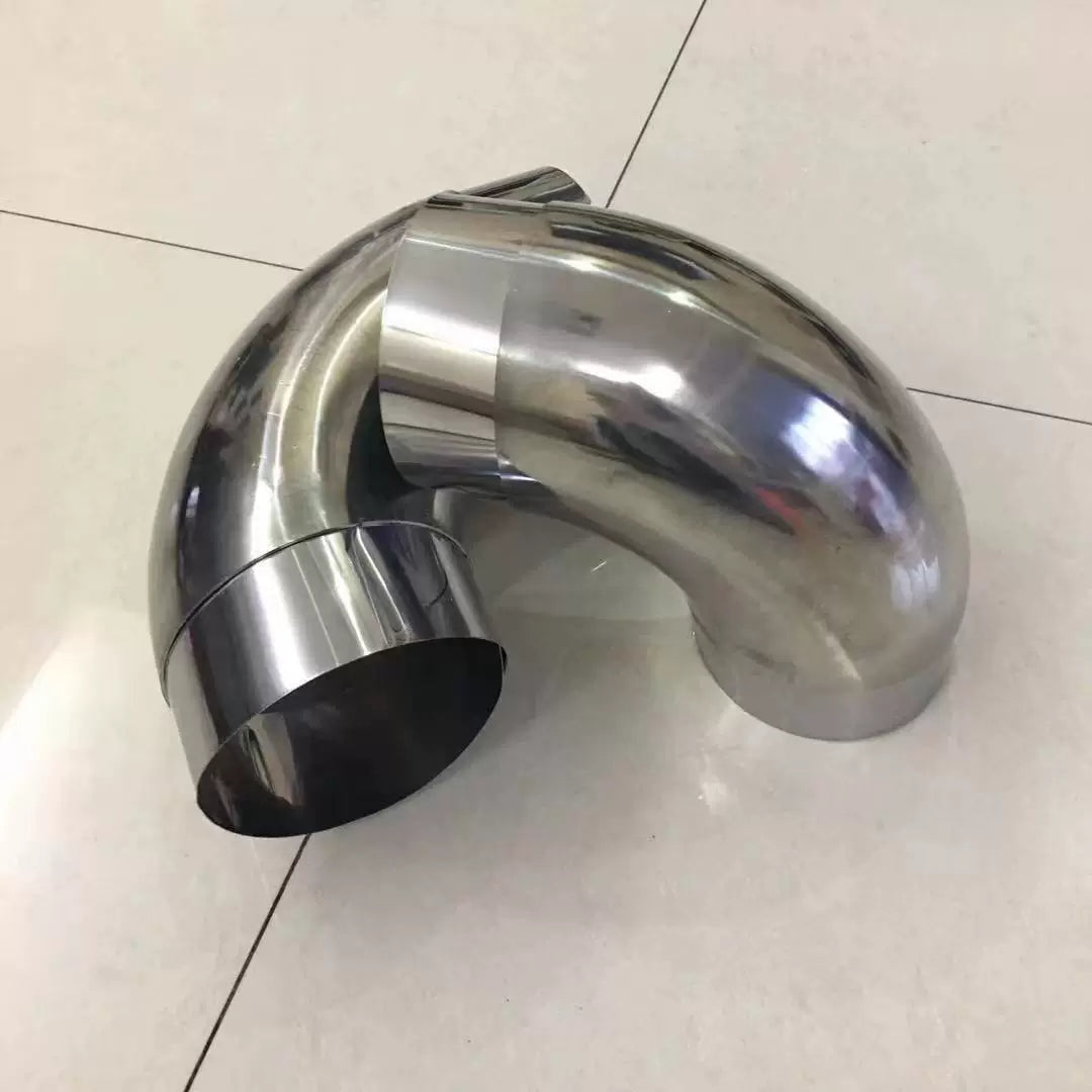Thick Stainless Steel Flue Pipe Elbow for Wood Stoves - 45/90 Degree
