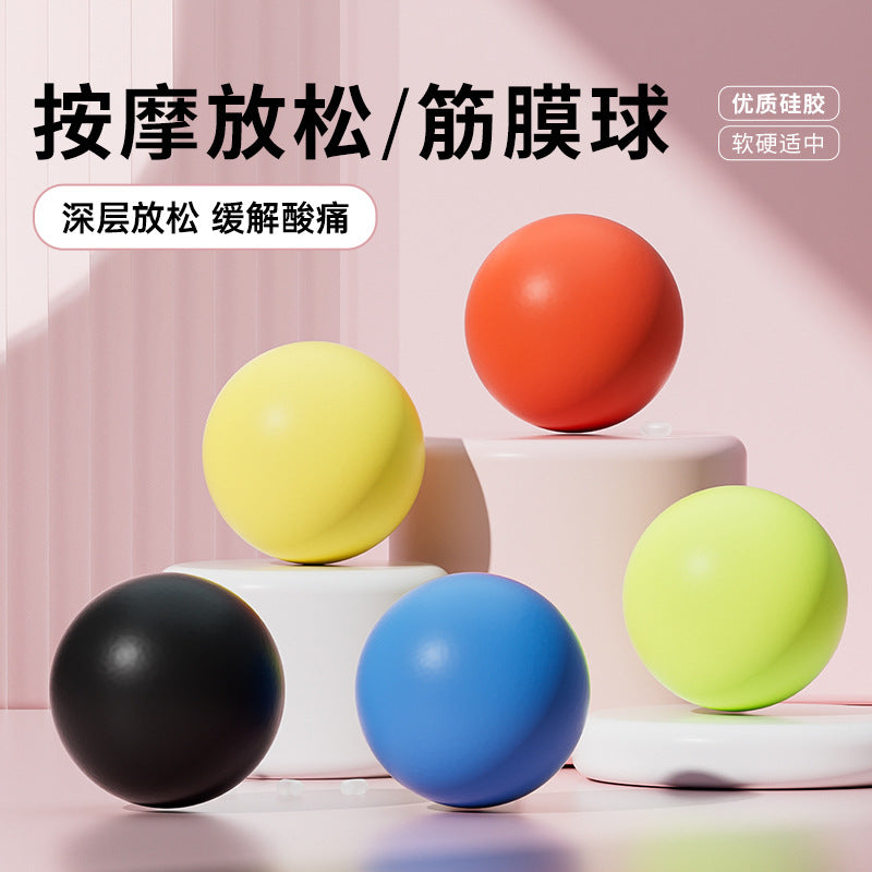 Silicone Fascia Massage Ball for Muscle Relief and Yoga