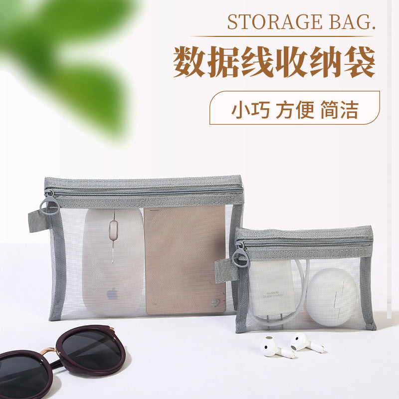 Portable Electronic Organizer Bag for Cables, Chargers, and Power Banks