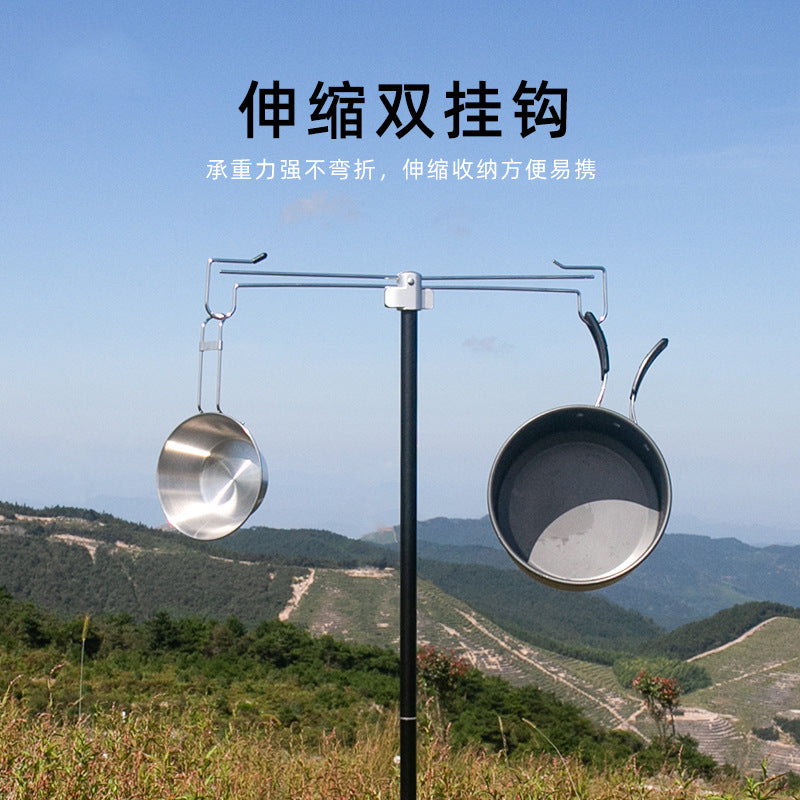 Portable Aluminum Alloy Folding Camping Lantern Stand