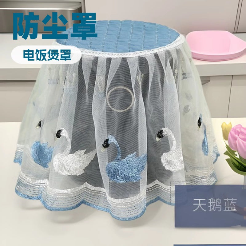 Air Fryer Dust Cover Rice Cooker Dustproof Protector with Lace Fabric