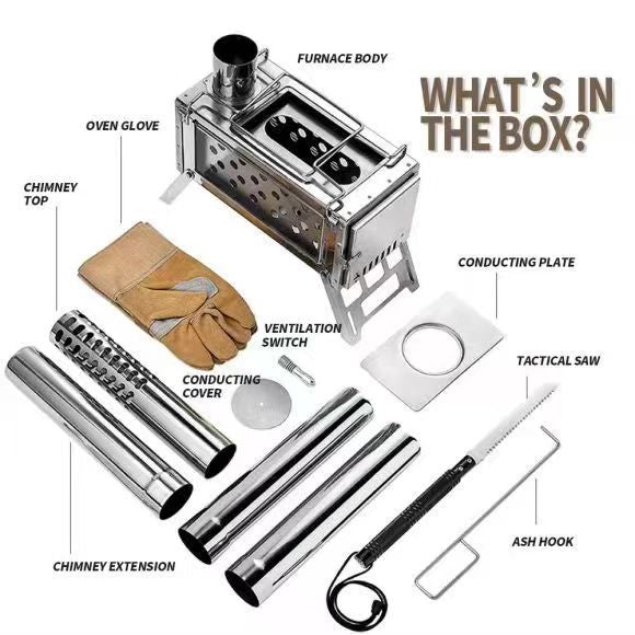 Portable Wood Burning Tent Stove for Camping and Outdoor Adventures